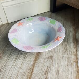 Dinner Lunch Decor Porcelain Bowl Beach Coastal Design 9"